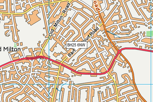 BH25 6NW map - OS VectorMap District (Ordnance Survey) BH25 6NW map - OS VectorMap District (Ordnance Survey)
