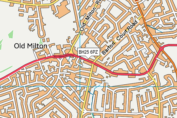 BH25 6PZ map - OS VectorMap District (Ordnance Survey) BH25 6PZ map - OS VectorMap District (Ordnance Survey)