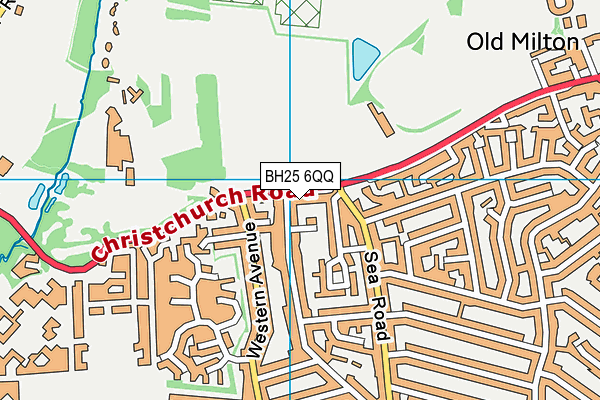 BH25 6QQ map - OS VectorMap District (Ordnance Survey) BH25 6QQ map - OS VectorMap District (Ordnance Survey)