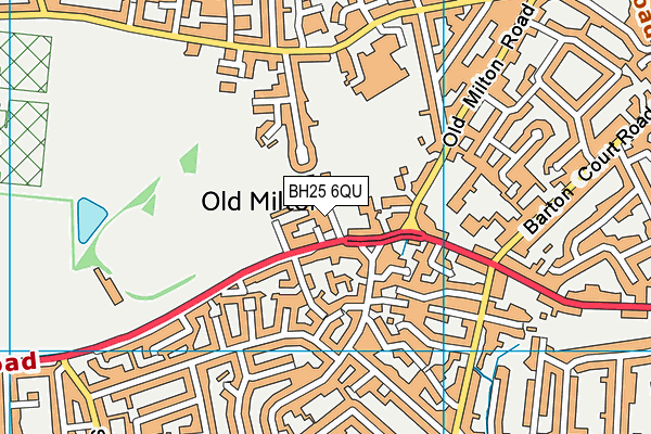 BH25 6QU map - OS VectorMap District (Ordnance Survey) BH25 6QU map - OS VectorMap District (Ordnance Survey)