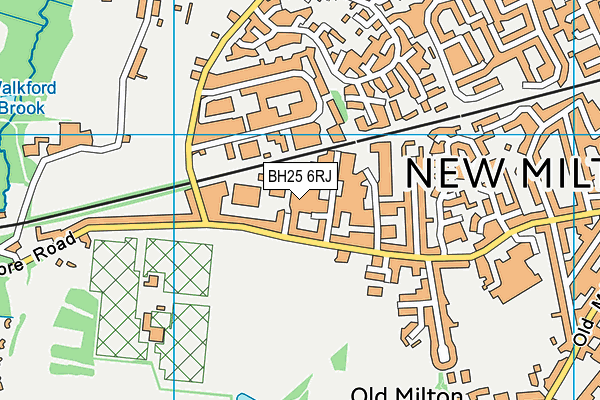 BH25 6RJ map - OS VectorMap District (Ordnance Survey) BH25 6RJ map - OS VectorMap District (Ordnance Survey)
