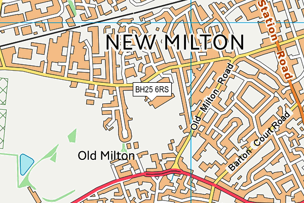 BH25 6RS map - OS VectorMap District (Ordnance Survey) BH25 6RS map - OS VectorMap District (Ordnance Survey)
