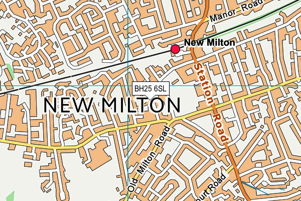 BH25 6SL map - OS VectorMap District (Ordnance Survey) BH25 6SL map - OS VectorMap District (Ordnance Survey)