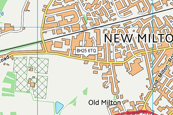 BH25 6TQ map - OS VectorMap District (Ordnance Survey) BH25 6TQ map - OS VectorMap District (Ordnance Survey)