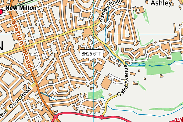 BH25 6TT map - OS VectorMap District (Ordnance Survey) BH25 6TT map - OS VectorMap District (Ordnance Survey)