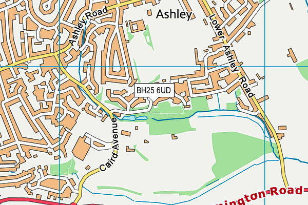 BH25 6UD map - OS VectorMap District (Ordnance Survey) BH25 6UD map - OS VectorMap District (Ordnance Survey)
