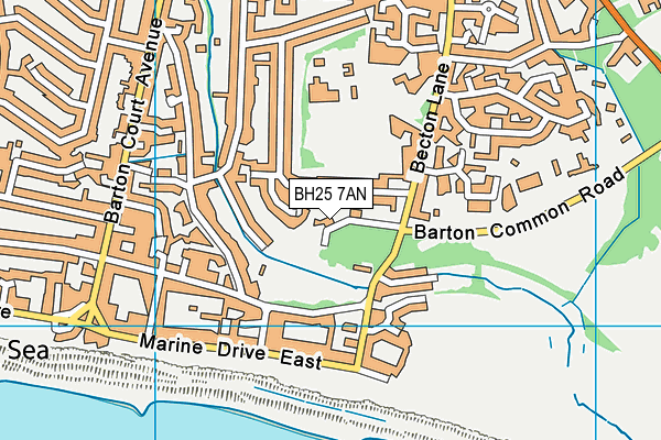 BH25 7AN map - OS VectorMap District (Ordnance Survey) BH25 7AN map - OS VectorMap District (Ordnance Survey)