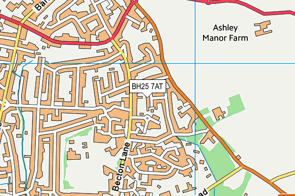 BH25 7AT map - OS VectorMap District (Ordnance Survey) BH25 7AT map - OS VectorMap District (Ordnance Survey)