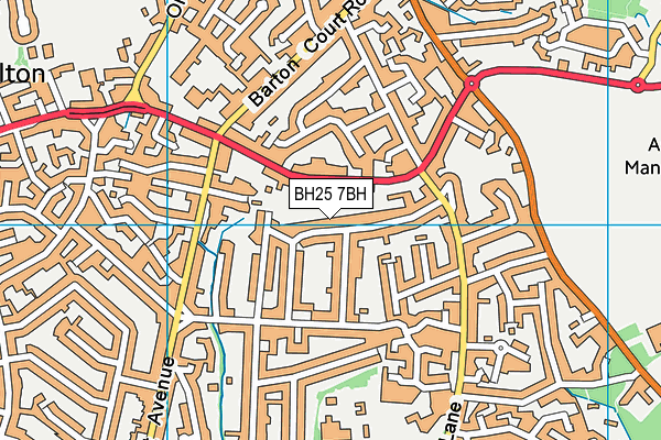 BH25 7BH map - OS VectorMap District (Ordnance Survey) BH25 7BH map - OS VectorMap District (Ordnance Survey)