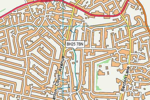 BH25 7BN map - OS VectorMap District (Ordnance Survey) BH25 7BN map - OS VectorMap District (Ordnance Survey)