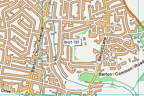 BH25 7BT map - OS VectorMap District (Ordnance Survey) BH25 7BT map - OS VectorMap District (Ordnance Survey)