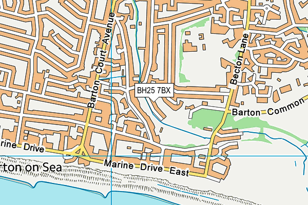 BH25 7BX map - OS VectorMap District (Ordnance Survey) BH25 7BX map - OS VectorMap District (Ordnance Survey)