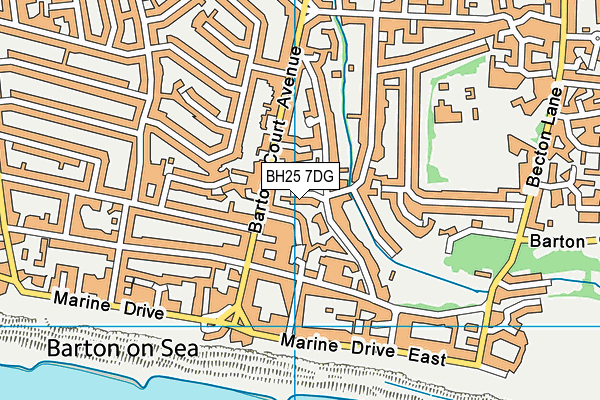 BH25 7DG map - OS VectorMap District (Ordnance Survey) BH25 7DG map - OS VectorMap District (Ordnance Survey)