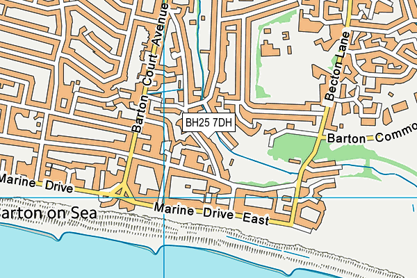 BH25 7DH map - OS VectorMap District (Ordnance Survey) BH25 7DH map - OS VectorMap District (Ordnance Survey)