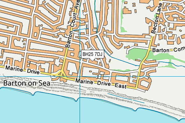 BH25 7DJ map - OS VectorMap District (Ordnance Survey) BH25 7DJ map - OS VectorMap District (Ordnance Survey)
