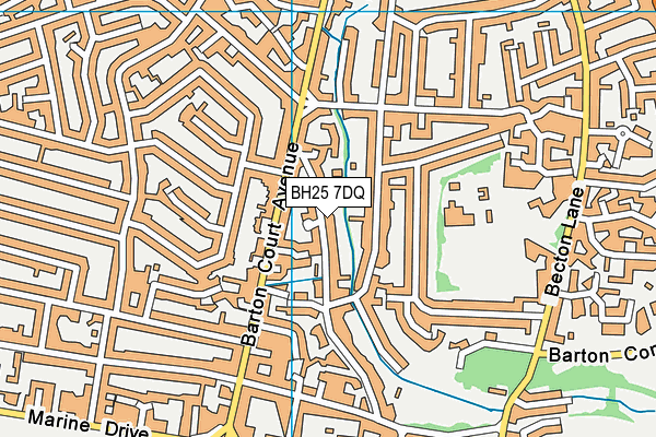 BH25 7DQ map - OS VectorMap District (Ordnance Survey) BH25 7DQ map - OS VectorMap District (Ordnance Survey)