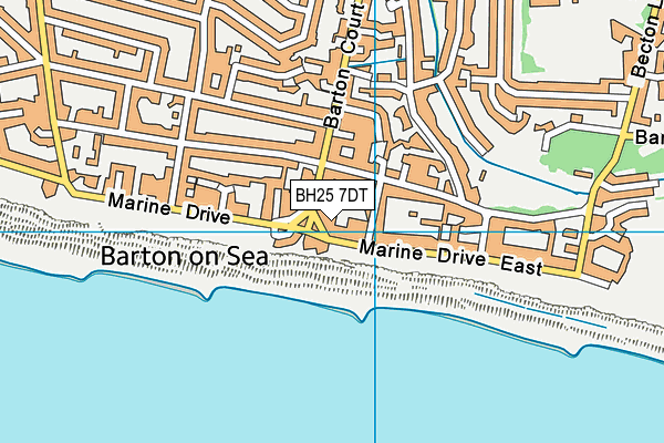 BH25 7DT map - OS VectorMap District (Ordnance Survey) BH25 7DT map - OS VectorMap District (Ordnance Survey)