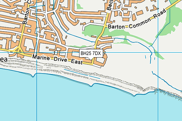BH25 7DX map - OS VectorMap District (Ordnance Survey) BH25 7DX map - OS VectorMap District (Ordnance Survey)