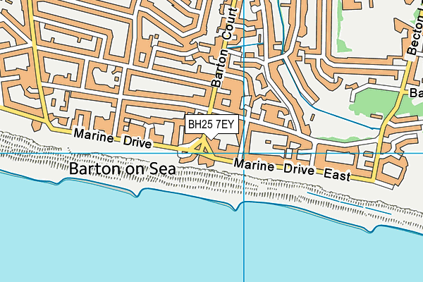 BH25 7EY map - OS VectorMap District (Ordnance Survey) BH25 7EY map - OS VectorMap District (Ordnance Survey)