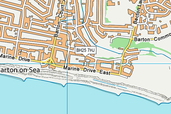 BH25 7HJ map - OS VectorMap District (Ordnance Survey) BH25 7HJ map - OS VectorMap District (Ordnance Survey)