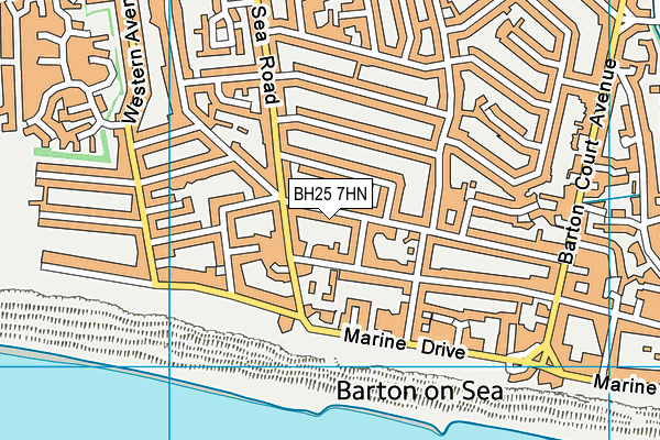 BH25 7HN map - OS VectorMap District (Ordnance Survey) BH25 7HN map - OS VectorMap District (Ordnance Survey)