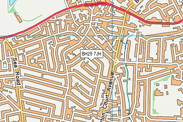 BH25 7JH map - OS VectorMap District (Ordnance Survey) BH25 7JH map - OS VectorMap District (Ordnance Survey)