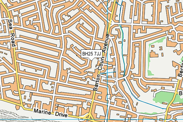 BH25 7JJ map - OS VectorMap District (Ordnance Survey) BH25 7JJ map - OS VectorMap District (Ordnance Survey)