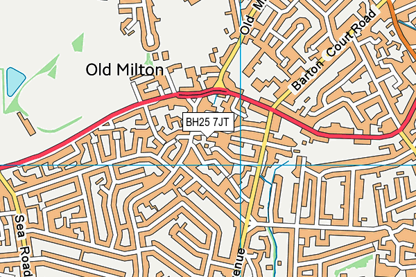 BH25 7JT map - OS VectorMap District (Ordnance Survey) BH25 7JT map - OS VectorMap District (Ordnance Survey)
