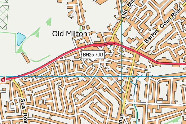 BH25 7JU map - OS VectorMap District (Ordnance Survey) BH25 7JU map - OS VectorMap District (Ordnance Survey)