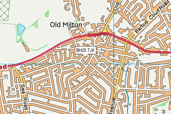 BH25 7JX map - OS VectorMap District (Ordnance Survey) BH25 7JX map - OS VectorMap District (Ordnance Survey)