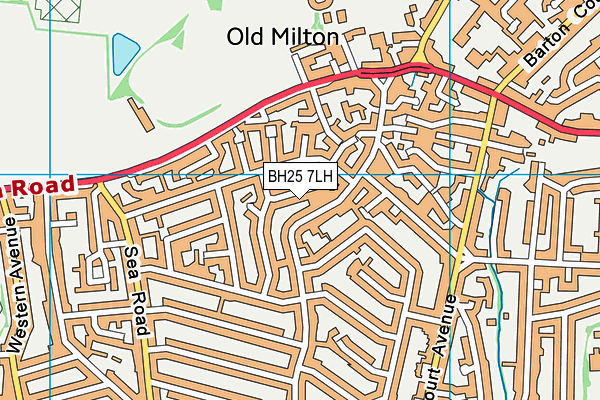 BH25 7LH map - OS VectorMap District (Ordnance Survey) BH25 7LH map - OS VectorMap District (Ordnance Survey)