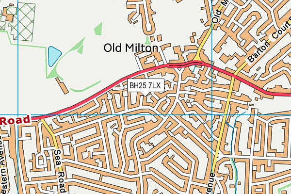 BH25 7LX map - OS VectorMap District (Ordnance Survey) BH25 7LX map - OS VectorMap District (Ordnance Survey)
