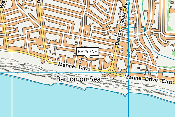 BH25 7NF map - OS VectorMap District (Ordnance Survey) BH25 7NF map - OS VectorMap District (Ordnance Survey)