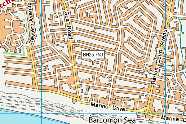 BH25 7NJ map - OS VectorMap District (Ordnance Survey) BH25 7NJ map - OS VectorMap District (Ordnance Survey)