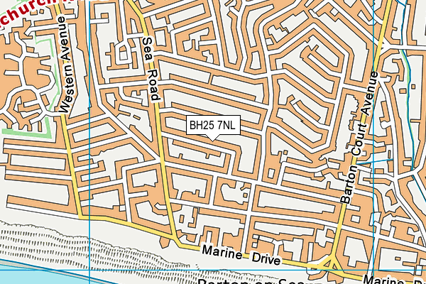 BH25 7NL map - OS VectorMap District (Ordnance Survey) BH25 7NL map - OS VectorMap District (Ordnance Survey)