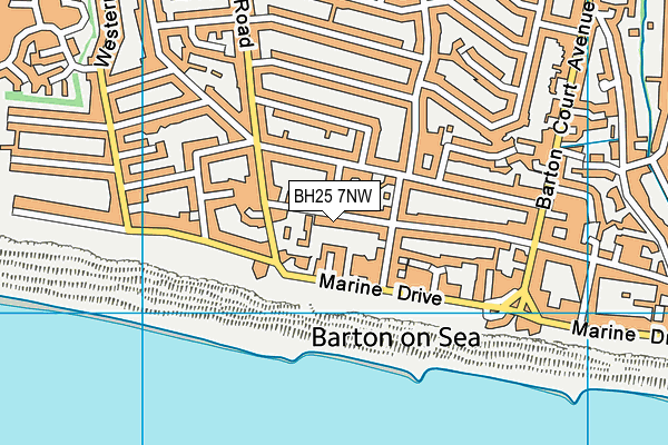 BH25 7NW map - OS VectorMap District (Ordnance Survey) BH25 7NW map - OS VectorMap District (Ordnance Survey)
