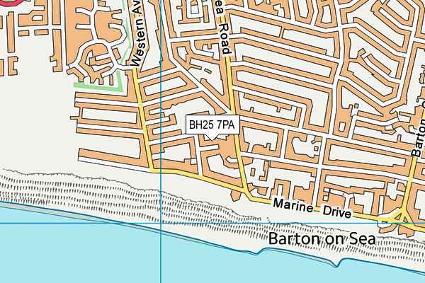 BH25 7PA map - OS VectorMap District (Ordnance Survey) BH25 7PA map - OS VectorMap District (Ordnance Survey)