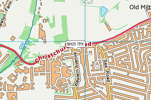 BH25 7PX map - OS VectorMap District (Ordnance Survey) BH25 7PX map - OS VectorMap District (Ordnance Survey)
