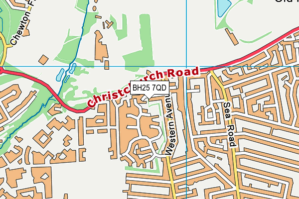 BH25 7QD map - OS VectorMap District (Ordnance Survey) BH25 7QD map - OS VectorMap District (Ordnance Survey)