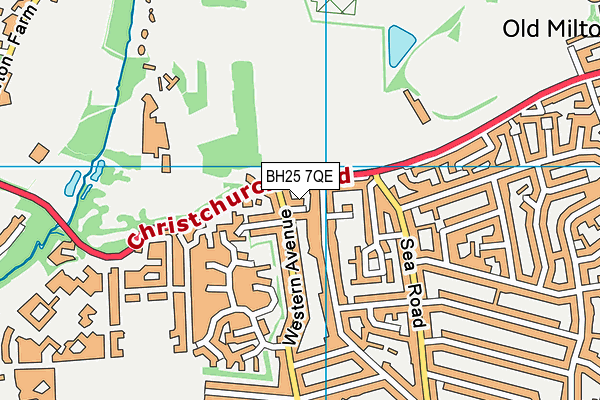 BH25 7QE map - OS VectorMap District (Ordnance Survey) BH25 7QE map - OS VectorMap District (Ordnance Survey)
