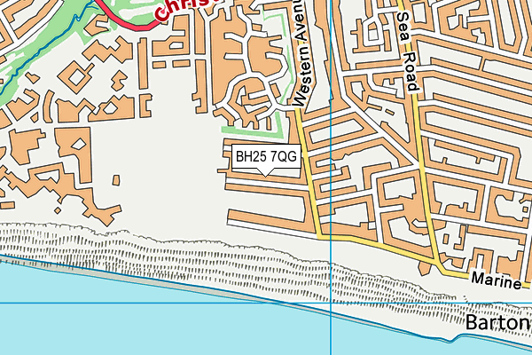 BH25 7QG map - OS VectorMap District (Ordnance Survey) BH25 7QG map - OS VectorMap District (Ordnance Survey)