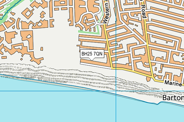 BH25 7QN map - OS VectorMap District (Ordnance Survey) BH25 7QN map - OS VectorMap District (Ordnance Survey)