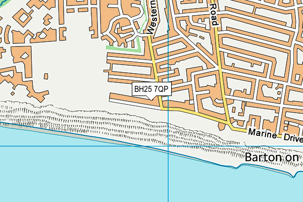 BH25 7QP map - OS VectorMap District (Ordnance Survey) BH25 7QP map - OS VectorMap District (Ordnance Survey)