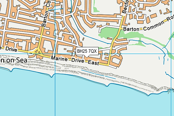 BH25 7QX map - OS VectorMap District (Ordnance Survey) BH25 7QX map - OS VectorMap District (Ordnance Survey)