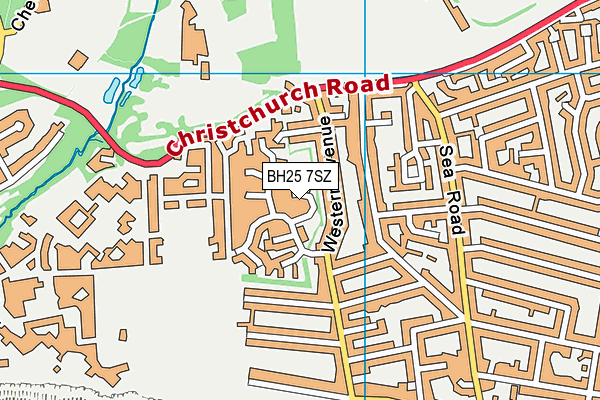 BH25 7SZ map - OS VectorMap District (Ordnance Survey) BH25 7SZ map - OS VectorMap District (Ordnance Survey)