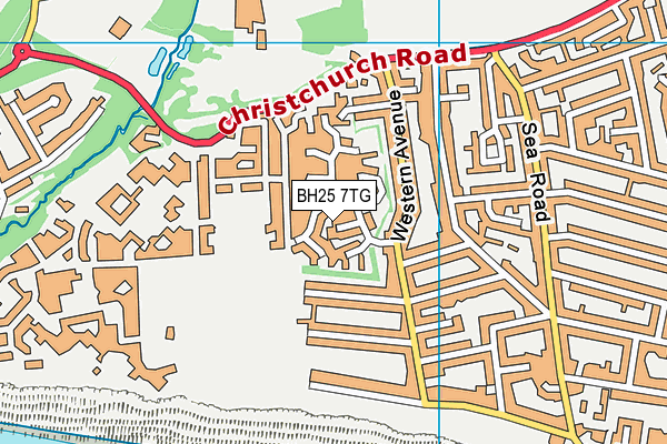 BH25 7TG map - OS VectorMap District (Ordnance Survey) BH25 7TG map - OS VectorMap District (Ordnance Survey)