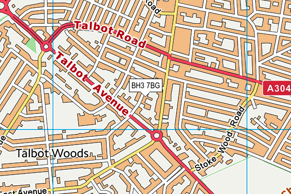 BH3 7BG map - OS VectorMap District (Ordnance Survey) BH3 7BG map - OS VectorMap District (Ordnance Survey)