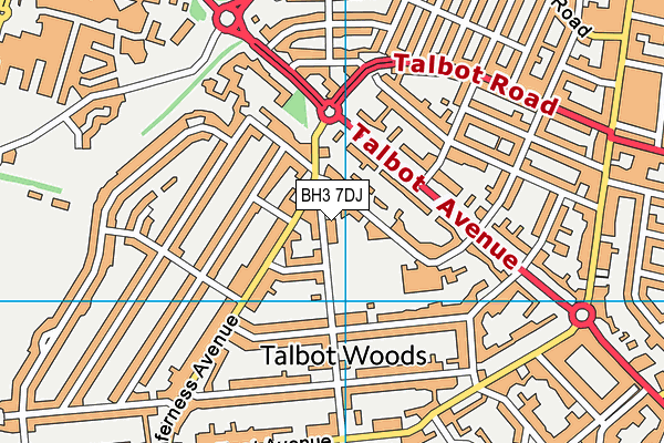 BH3 7DJ map - OS VectorMap District (Ordnance Survey) BH3 7DJ map - OS VectorMap District (Ordnance Survey)