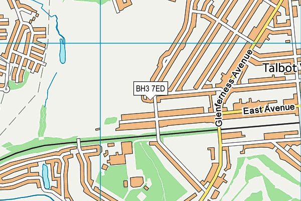 BH3 7ED map - OS VectorMap District (Ordnance Survey) BH3 7ED map - OS VectorMap District (Ordnance Survey)