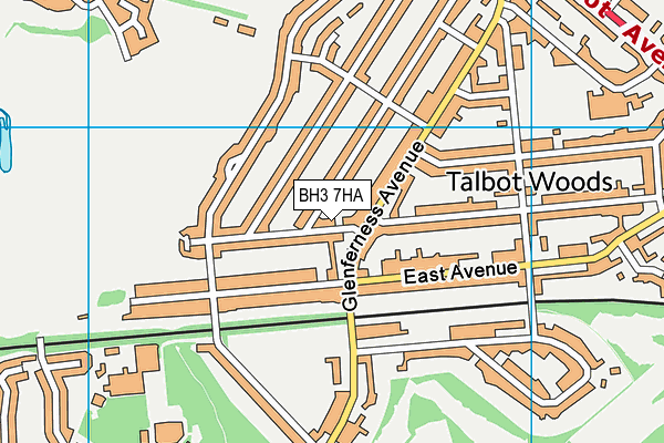 BH3 7HA map - OS VectorMap District (Ordnance Survey) BH3 7HA map - OS VectorMap District (Ordnance Survey)